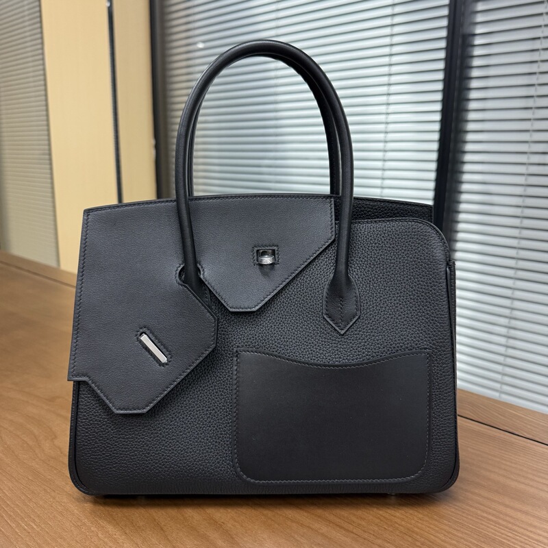 Double-Sided Platinum New Model Platinum Bag Imported Top-Grain Leather Handmade Wax Thread All-Steel Hardware Handbag Business Bag Double-Sided Platinum New Model Platinum Bag Imported Top-Grain Leather Handmade Wax Thread All-Steel Hardware Handbag Business Bag