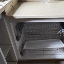 Complete set of accessories for tile cabinets edge strips brick clips kitchen cabinets white aluminum alloy material kitchen stove column slots