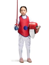 Fencing clothing three-piece training plastic foil set childrens training complete set electronic induction plastic sword