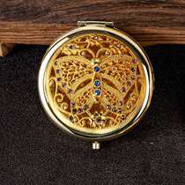 Pocket capacity smart leather case portable dustproof love biochemical mirror goggles magnifying and falling portable gift anti-new style