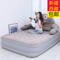 Xinjiang Tibet Tibetan inflatable bed high-end three-layer thickened air mattress single air mattress 1 2 meters folding air bed