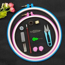 Circle sewing clothes tool fixed frame flower support circle embroidery support fast embroidery shed embroidery clothes cross universal