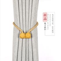 Sheer curtain magnetic buckle curtain decoration window screen strap closure punch-free drawstring clip buckle ring tie