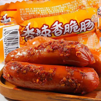 Spicy and crispy sausage, ham sausage, corn sausage, hot dog sausage, ready-to-eat snacks, snacks, instant noodles partner