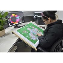 Cross-stitch shelf holder simple telescopic embroidery stretcher bracket solid wood adjustable large handheld clip-on embroidery stand