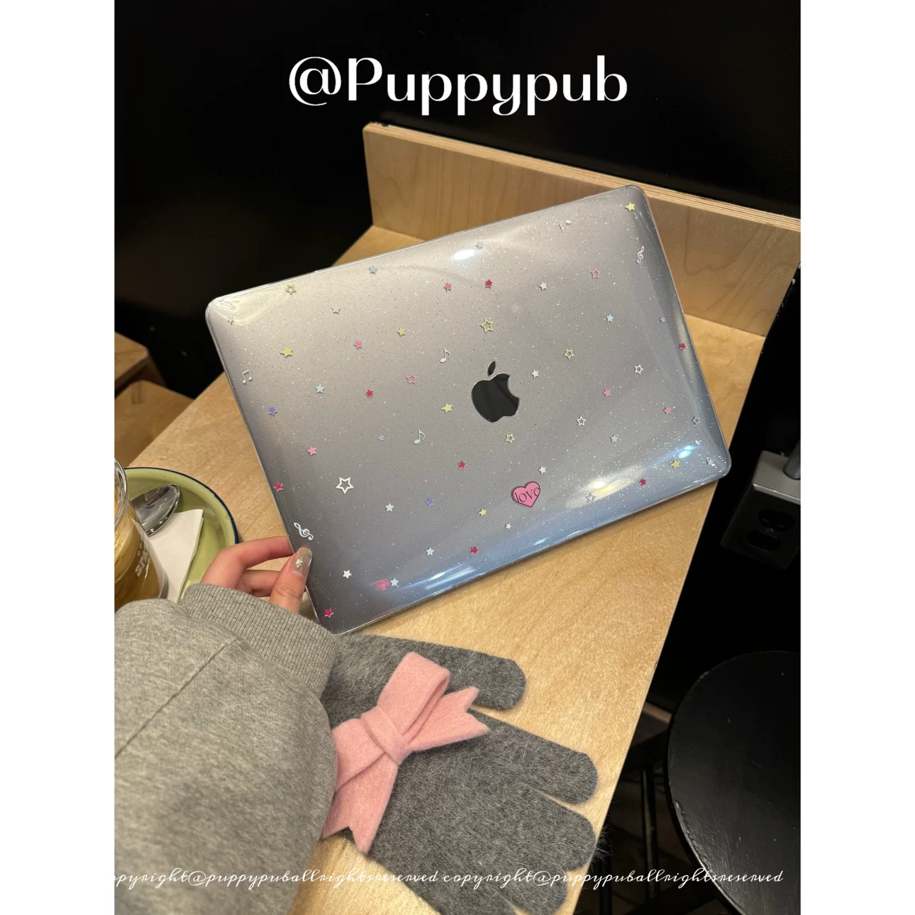 ПюппиПаб [Star Island] Звездчатый акриловый защитный чехол для MacBook Pro Air, тонкий, против ударов, ПК