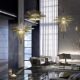 Postmodern Hollow-Out Suspended Art Ufo-Shaped Decorative Restaurant Chandelier Designer Creative Bar Lighting Fixtures