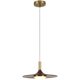 Nordic Black Walnut Dining Room Chandelier, Modern Minimalist Single-Head Designer Style, All-Copper Bar Table Three-Head Chandelier