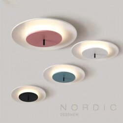 Danish Round Ceiling Lamp Post-Modern Minimalist Creative Children's Room Lamp Nordic Led Bedroom Lamp Ceiling Light