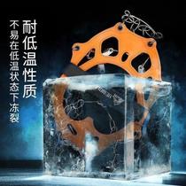 Outdoor crampons 13 teeth stainless steel welded anti-slip shoe covers snow claw mountain climbing equipment adult ice grip shoe nail chain