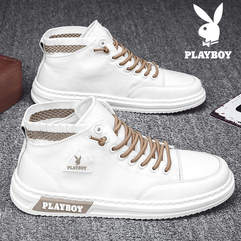 Floral Playboy men's shoes 2022 new summer small whiteboard shoe trends 100 hitch pilot casual spring and autumn shoes