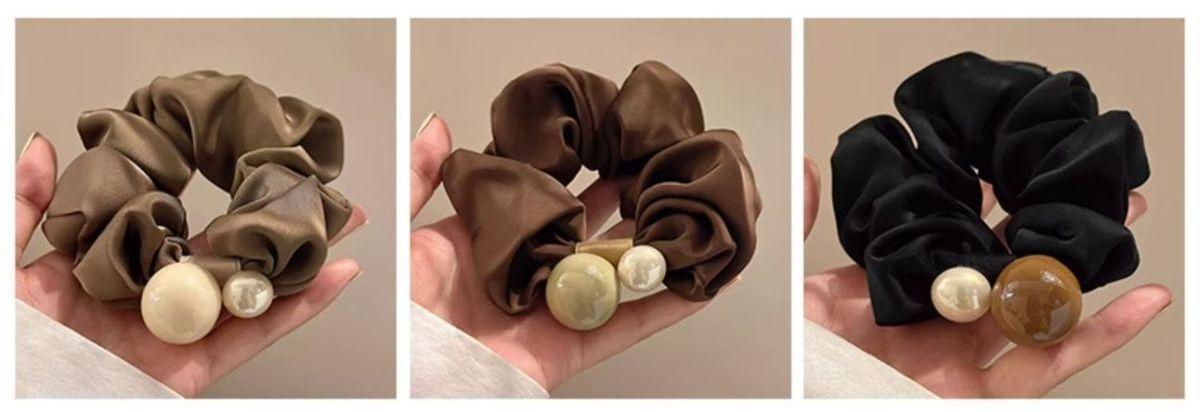 Accessori per capelli con elastico per coda di cavallo bassa elasticizzato, stile retrò, elegante e di nicchia, di design alla moda_voghion.com