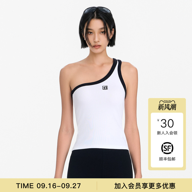 [Same Style as Ying'Er Ye Shuhua] Calledback Sleeveless Vest for Women 2026 Autumn New Single-Shoulder Top