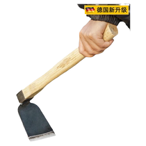 German quality gardening hoeing agricultural tools for weeding digging soil growing vegetables and flowers small hoe artifact dual-purpose hoe wooden handle
