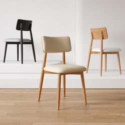 Nordic Modern Dining Chair for Home, Light Luxury Backrest Chair, Cream-Colored Dining Chair, Bold Chair, Simple Hotel Dining Table Chair Stool