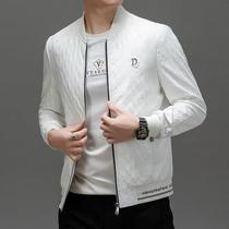2024 Spring New Jacket Mens Loose Fashion Trendy Mens Casual Breathable Comfortable Printed Unisex Flower Jacket