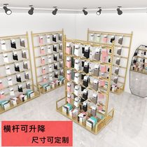 Iron socks shelf display rack against the wall island mobile phone case jewelry sock hanger floor-standing multi-functional slipper rack