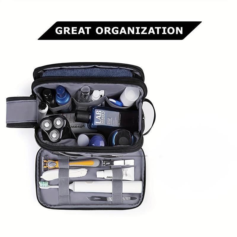 Toiletry Bag For Men, Travel Toiletry Organizer Kit, Shaving