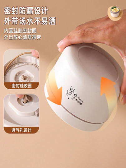 Isolierte Lunchbox aus deutschem 316L-Edelstahl, tragbar, mikrowellengeeignet, Suppenbox für Büroangestellte mit Deckel, luftdicht, frisch und antibakteriell