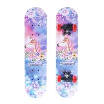 Four-wheeled board vitality scooter elementary and middle school students double-sided entry-level beginner skateboard skateboard kindergarten cartoon male