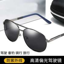 Mens polarized sunglasses fishing sunglasses anti-UV day and night polarized driving glasses