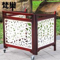 Fanchao ethnic adult plucked instrument accessories 402 dulcimer performance stand frame colored wood hollow carving