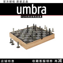 (Officially authorized) Umbra partner chess metal atmosphere cartoon high-end gift three-dimensional gift with chessboard