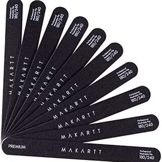 Makartt nail file 180 240 grit emery boards for nails 10pcs