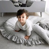 Babyplay Mats круглые мягкие хлопчатобумажные коврики для новорожденных