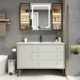7K light luxury bathroom cabinet combination intelligent storage handbasin cabinet bathroom sink washing table ceramic integrated