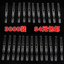 Disposable fruit fork transparent commercial cake mooncake cheese dessert pick fruit plate needle bamboo fork small plastic