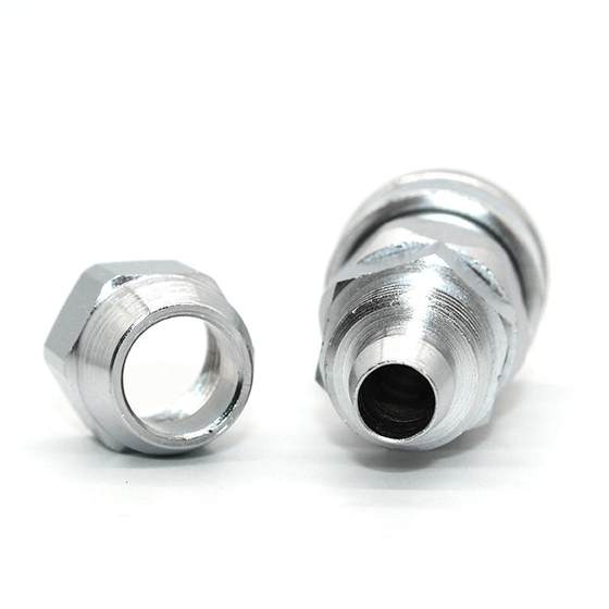 원래 Nitto Kohki Nitto Express Connector 80SN (30SAH) SS Chrome 도금 (강철) 조인트