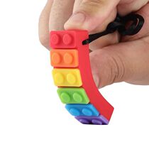 1Pc Sensory Chew Necklace Brick Chewy Kids Silicone Biting P