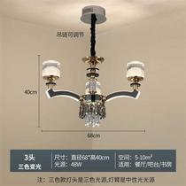 Juyuan LED crystal chandelier modern chandelier living room light luxury family lamp new end atmospheric lamp arm light