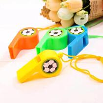 New plastic whistle cheer whistle referee lanyard competition games childrens toy whistle cartoon blowing baby