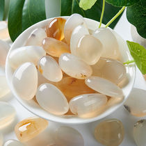 Ocean chalcedony raw stone Manza rain flower stone pebble flower pot hydroponic water fairy fish tank decorative vase small stone