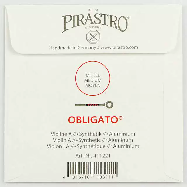 Немецкий Pirastro Obligato струна для скрипки Strine Красная Солнечная струна Серебряная E одиночная струна