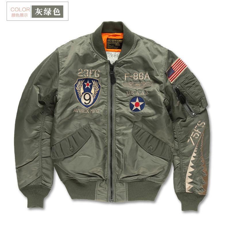 Avirex Flying Shark Flight Jacket Retro Casual Comfortable Men's Cycling Jacket