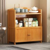 Simple modern tea set rack living room multi-layer storage cabinet against the wall household small apartment tea cabinet kitchen cabinet