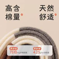 Calf socks for women spring and autumn pure cotton yarn pressure slimming stockings autumn and winter color-blocked jk socks with small leather shoes