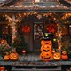 Halloween Decoration Luminous Inflatable Pumpkin Ghost Tumbler Ornaments Party Shopping Mall Store Entrance Scene Layout
