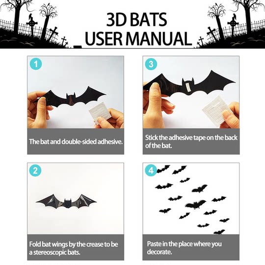 Halloween Decoration Bat Blood-Stained Door Curtain Door Hanging Ornament Haunted House Secret Room Horror Atmosphere Scene Decoration