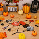 Halloween decoration hanging wooden pumpkin ghost door hanging decorations background wall hanging scene atmosphere arrangement hanging decorations