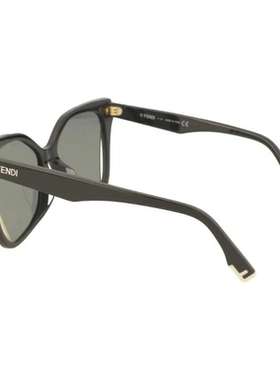 FENDI 芬迪 潮流舒适蝶形板材太阳镜墨镜 女款 黑色