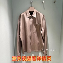 Jacket shirt fold mens all-match zipper new simple shirt