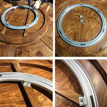 Dining table turntable base core bearing hotel home solid wood glass marble round table round spinner track