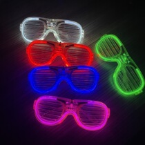 LED luminous glasses blinds cold light glasses flash party bar disco cheering props