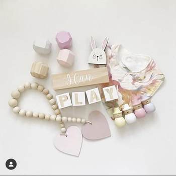 Ins style star wood chip wood bead decoration forest style party decoration children's clothing children's shoes store shooting props