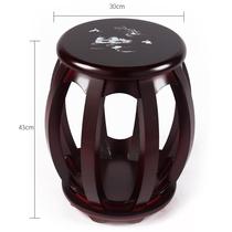 Stool guzheng round stool guzheng stool solid wood guzheng round stool plain style printed style guzheng stool strong and durable
