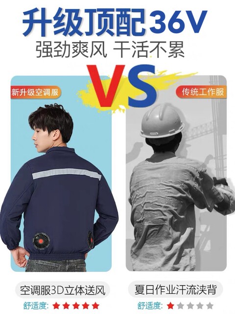 Paimeng Cooling Air-Conditioned Clothing for Men, Summer Outdoor Rechargeable Refrigeration Work Clothes with Fan for Construction Sites